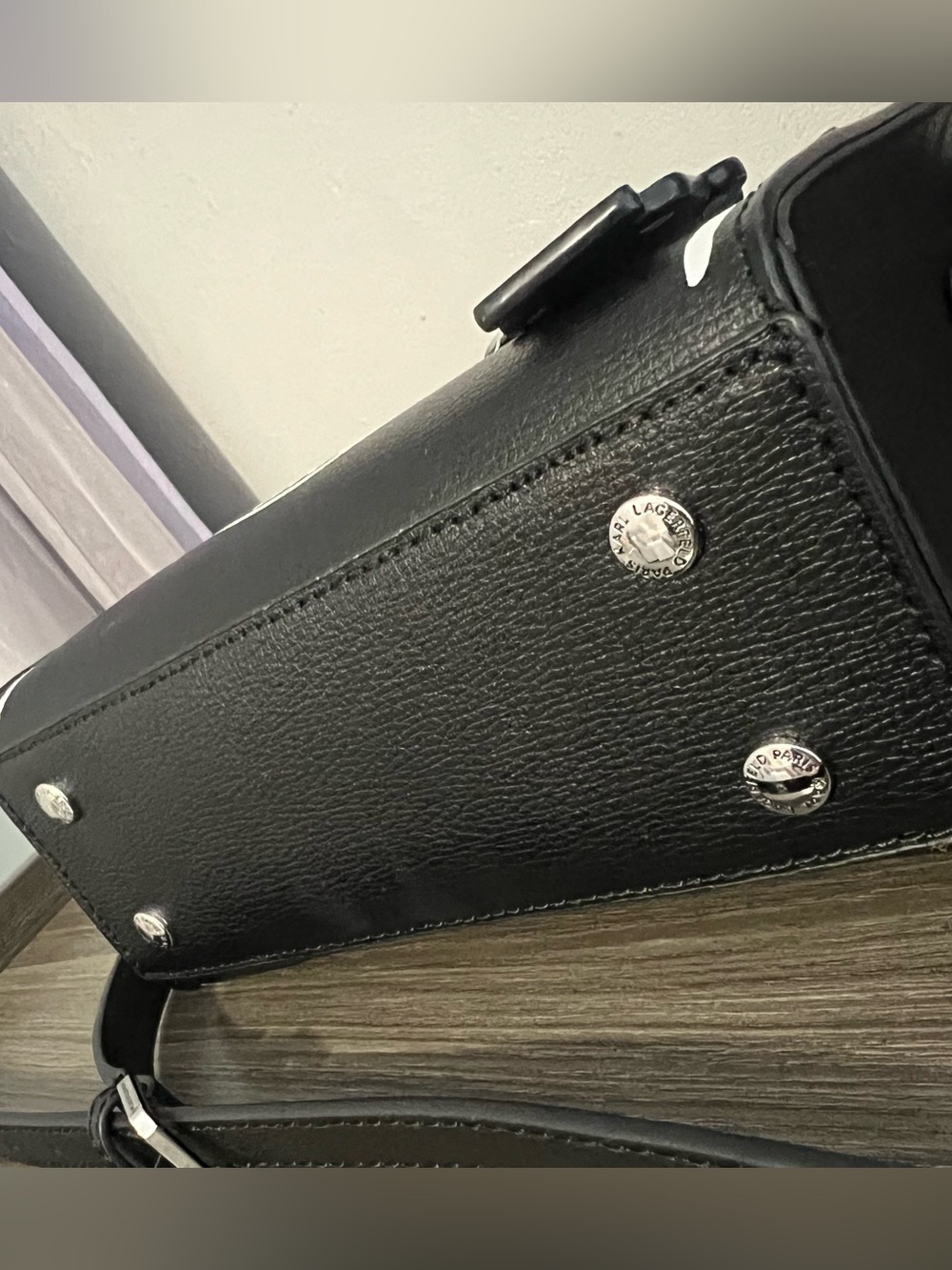 Karl Lagerfeld Black and White Logo Bag/Crossbody - Picture 4 of 7